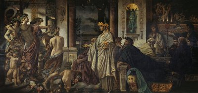 Druga wersja Sympozjum, ok. 1871-1874 autorstwa Anselm Feuerbach