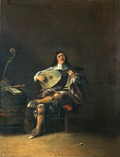 Pięć zmysłów: słuch ... autorstwa Anthonie (1601-73) Palamedesz