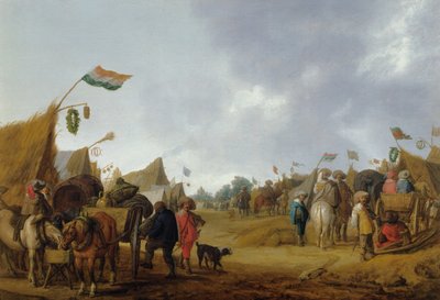 Obóz wojskowy, 1634 autorstwa Anthonie Palamedesz