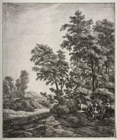 Merkury i Argus. autorstwa Anthonie Waterloo