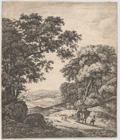 Wygnanie Hagar, XVII wiek. autorstwa Anthonie Waterloo