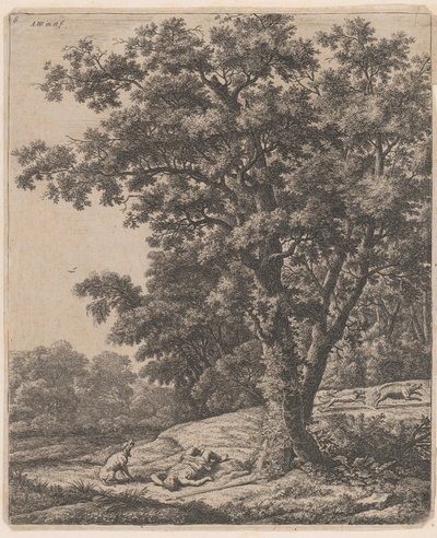 Śmierć Adonisa, XVII wiek. autorstwa Anthonie Waterloo