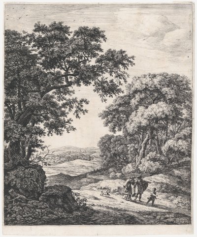Odejście Hagar, XVII wiek. autorstwa Anthonie Waterloo