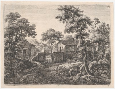 Brama, XVII wiek. autorstwa Anthonie Waterloo