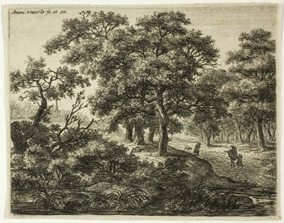 Grupa czterech drzew autorstwa Anthonie Waterloo