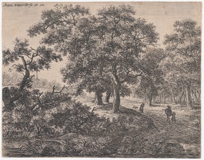 Trzy Drzewa, XVII wiek. autorstwa Anthonie Waterloo