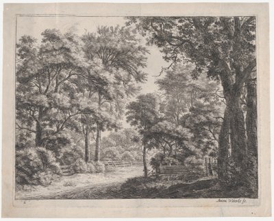Przycięte Gaje, XVII wiek. autorstwa Anthonie Waterloo
