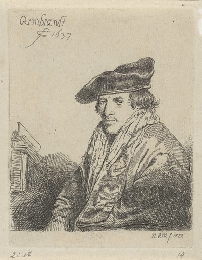 Młody mężczyzna w kapeluszu autorstwa Anthonie Willem Hendrik Nolthenius de Man
