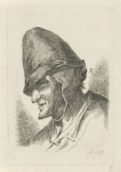 Mężczyzna w wysokim kapeluszu autorstwa Anthonie Willem Hendrik Nolthenius de Man