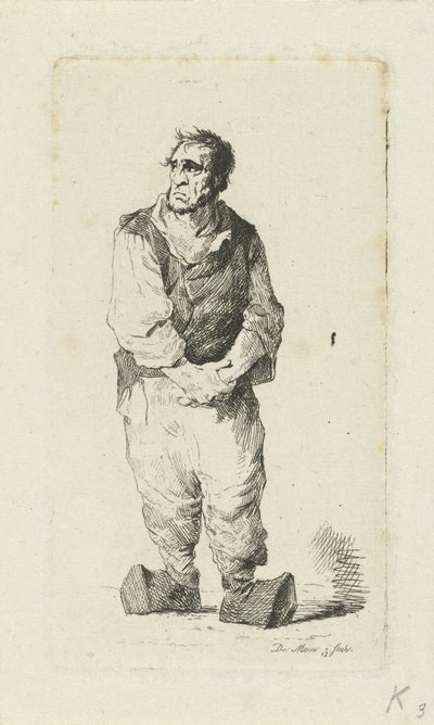 Mężczyzna w drewniakach autorstwa Anthonie Willem Hendrik Nolthenius de Man