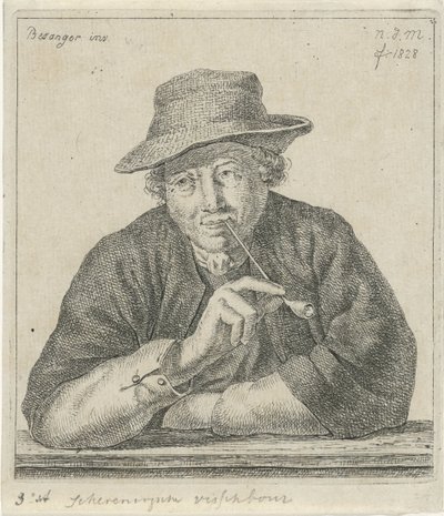 palacz Hodowca ryb Schevingsche (tytuł na obiekcie) autorstwa Anthonie Willem Hendrik Nolthenius de Man