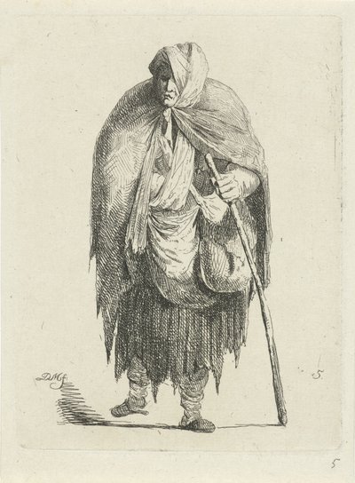 Kobieta w szmatach autorstwa Anthonie Willem Hendrik Nolthenius de Man