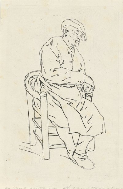Siedzący mężczyzna w fotelu autorstwa Anthonie Willem Hendrik Nolthenius de Man