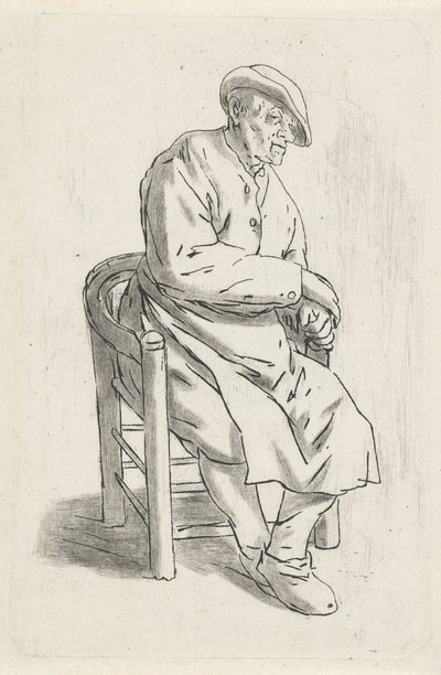 Siedzący mężczyzna w fotelu autorstwa Anthonie Willem Hendrik Nolthenius de Man