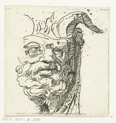 Głowa satyra autorstwa Anthonie van den Bos