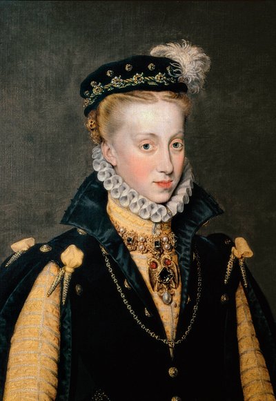 Portret Anny Austriaczki, królowej Hiszpanii autorstwa Anthonis Mor van Dashorst