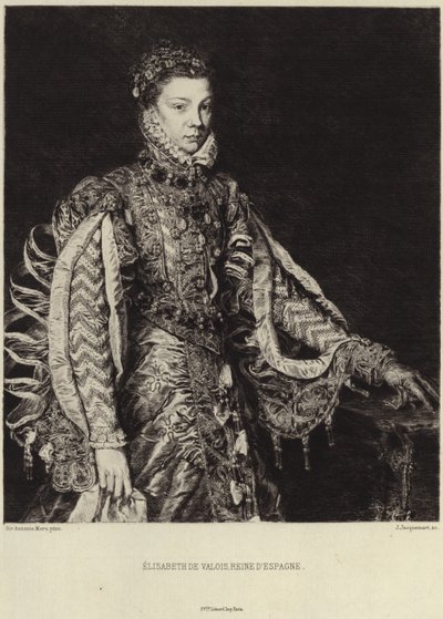 Elisabeth z Francji autorstwa Anthonis van Dashorst Mor