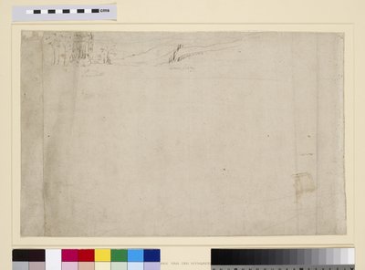 Lambeth, z „Panorama Londynu”, ok. 1544 (pióro, atrament i ołówek na papierze) autorstwa Anthonis van den Wyngaerde