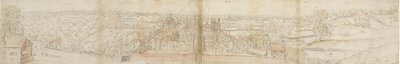 Pałac Oatlands od południa, 1559. Verso: Pałac Richmond i Dachy Oatlands, 1559 autorstwa Anthonis van den Wyngaerde