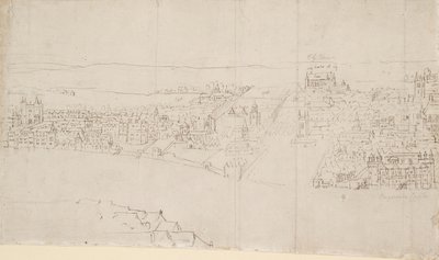 Panorama Londynu widziana z Southwark: Durham House do Barnard