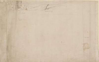 Panorama Londynu widziana z Southwark: Lambeth, 1554 autorstwa Anthonis van den Wyngaerde