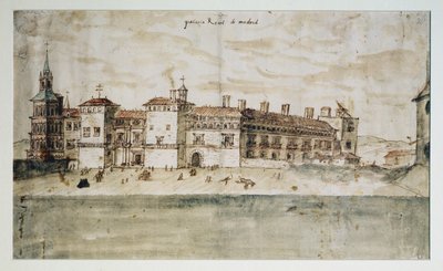 Alcazar w Madrycie autorstwa Anthonis van den Wyngaerde