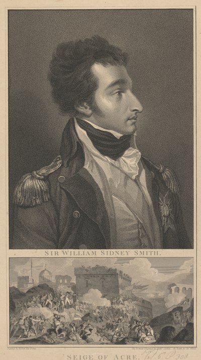 Admirał William Sidney Smith i Oblężenie Akki autorstwa Anthony Cardon