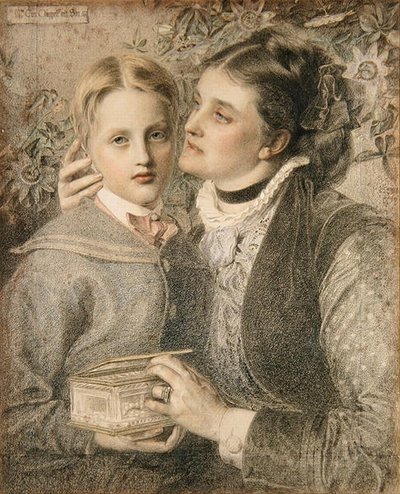 Pani Tom Chappell i syn autorstwa Anthony Frederick Augustus Sandys
