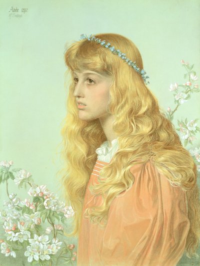 Portret panny Adele Donaldson, 1897 autorstwa Anthony Frederick Augustus Sandys