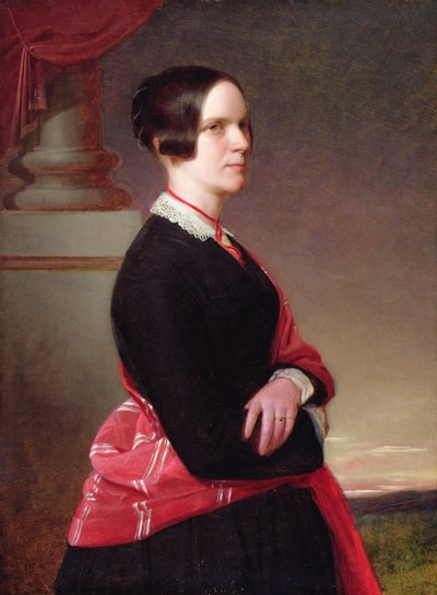 Portret pani Sandys, matki artysty, lata czterdzieste XIX wieku (olej na desce) autorstwa Anthony Frederick Augustus Sandys