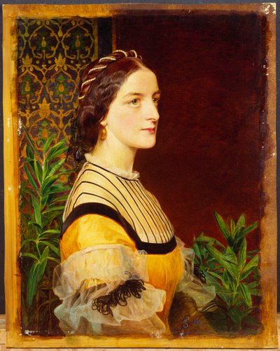 Portret damy, głowa i ramiona, 1860 autorstwa Anthony Frederick Augustus Sandys