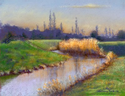 Zimowy wieczór na Clyst, 2003 autorstwa Anthony Rule
