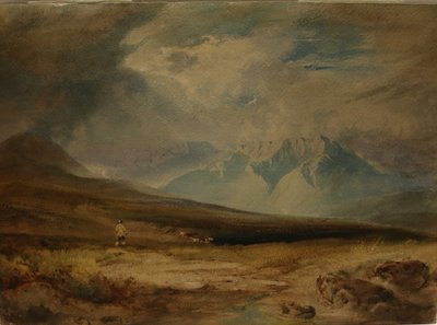Wrzosowisko, data nieznana (akwarela na papierze) autorstwa Anthony Vandyke Copley Fielding