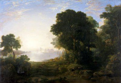 „Zamek Caernarvon”, 1815-1819 autorstwa Anthony Vandyke Copley Fielding