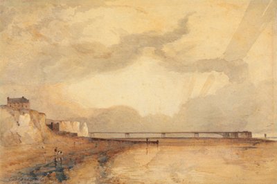 Molo Morskie, Brighton - Zachód Słońca autorstwa Anthony Vandyke Copley Fielding