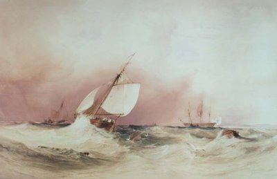 Pejzaż morski na południowym wybrzeżu autorstwa Anthony Vandyke Copley Fielding