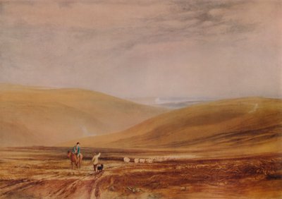 Downs w pobliżu Beachy Head, 1844, 1935 autorstwa Anthony Vandyke Copley Fielding