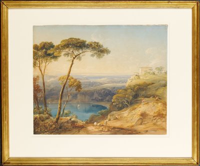 Jezioro Nemi (akwarela na papierze) autorstwa Anthony Vandyke Copley Fielding