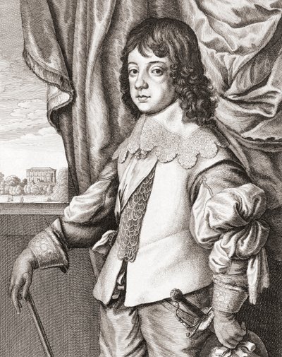 Król Anglii Karol II jako dziecko autorstwa Anthony van (after) Dyck