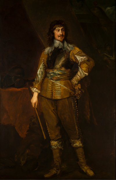 Portret Mountjoy Blount, c. 1. hrabia Newport (1597-1666), c. 1619-41 (olej na płótnie) autorstwa Anthony van (after) Dyck
