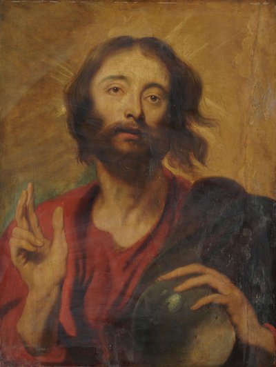 Chrystus jako Zbawiciel Świata autorstwa Anthony van Dyck (after)