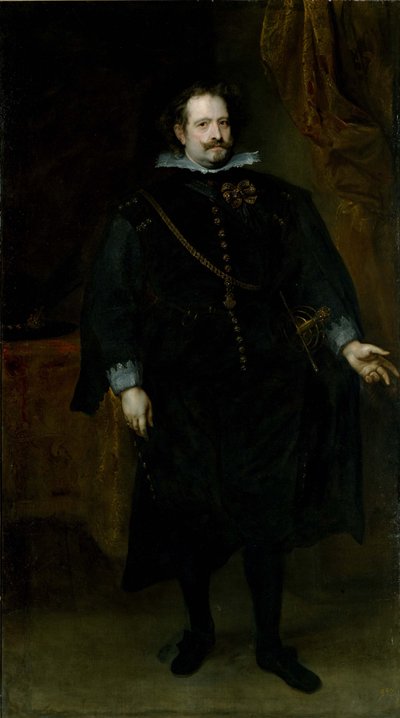 Diego Felipe de Guzman, markiz Regganes. autorstwa Anthony van Dyck