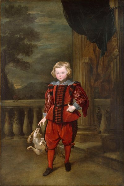 Chłopiec stojący na tarasie autorstwa Anthony van Dyck
