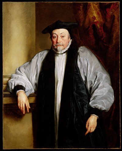Arcybiskup Laud (1573-1645) ok. 1635-37 (i detal 62514) autorstwa Anthony van Dyck