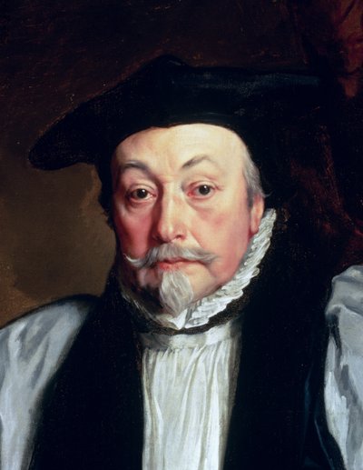 Arcybiskup William Laud (1573-1645) ok. 1635-37 (fragment 62513) autorstwa Anthony van Dyck