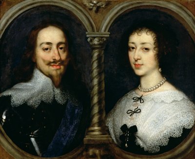Karol I z Anglii (1600-49) i królowa Henrietta Maria (1609-69) autorstwa Anthony van Dyck