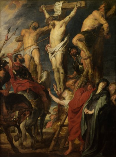 Chrystus na krzyżu, "Le coup de lance autorstwa Anthony van Dyck