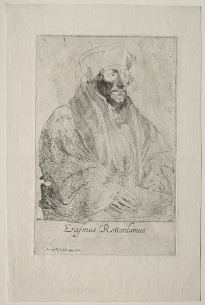 Desiderius Erazm z Rotterdamu autorstwa Anthony van Dyck