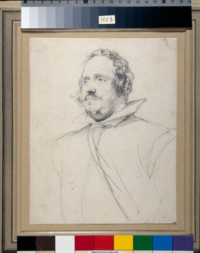 Don Emanuel Frockas (czarna kreda na papierze) autorstwa Anthony van Dyck