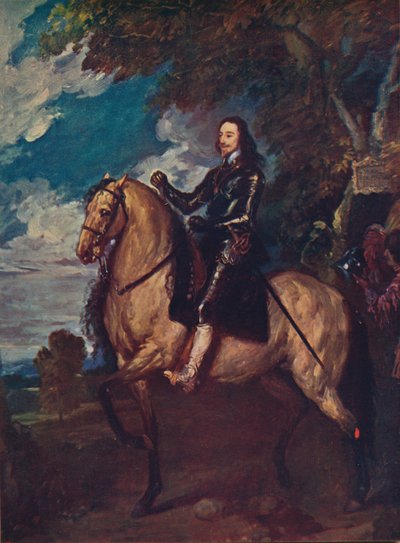 Portret konny Karola I, c1637, c1915 autorstwa Anthony van Dyck